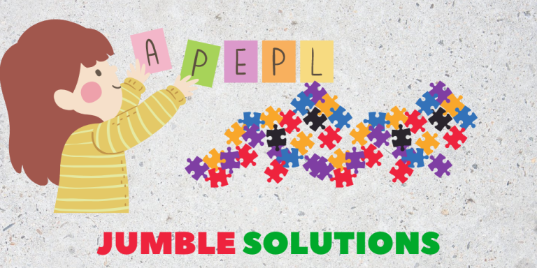 AALDS Jumble Solution