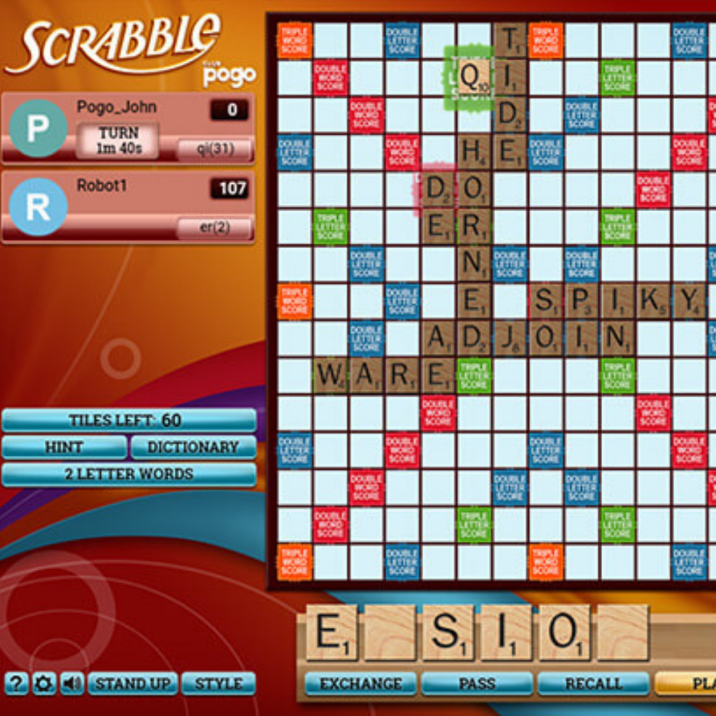 scrabble online play against computer