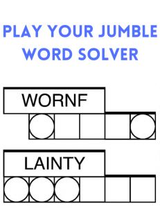 Jumble Solver - Best Word Jumble Generator